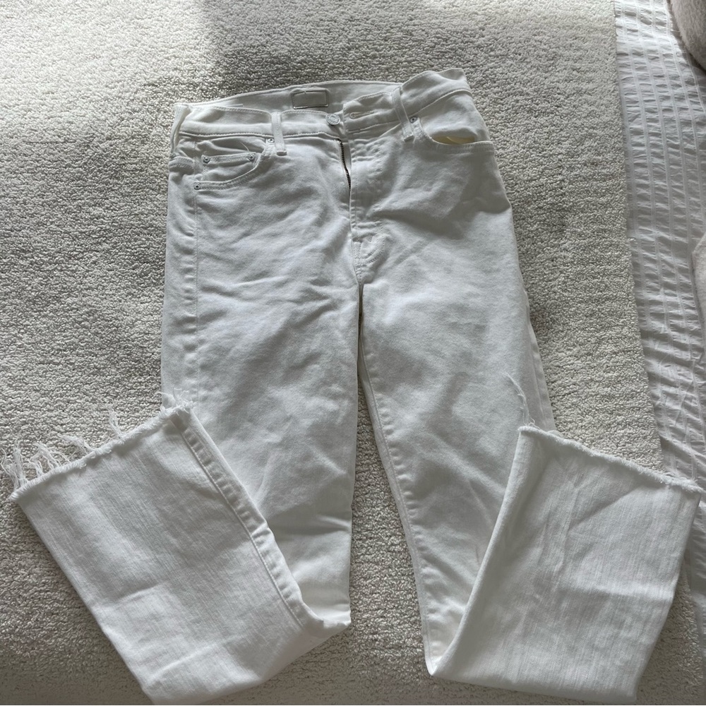 Mother The Insider Crop Step Fray Jeans
